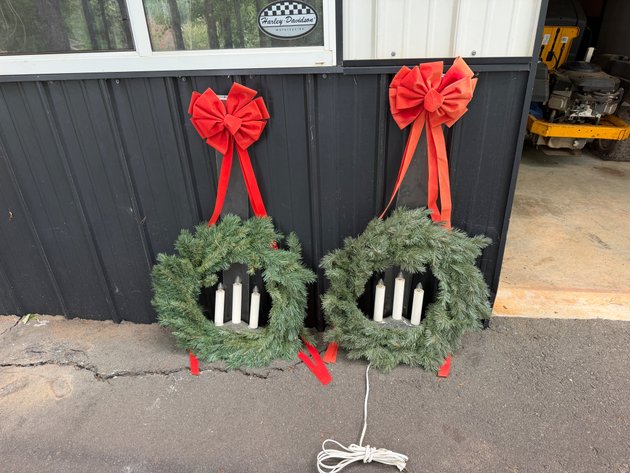Image for Lighted Artificial Wreaths