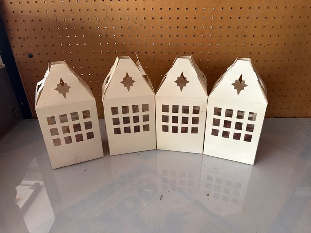 Image for White Paper House Luminaries