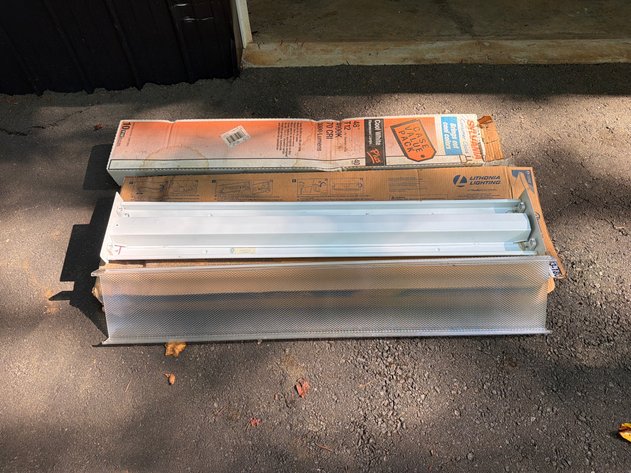 Image for Lithonia Light Fixture & Sylvania Bulbs