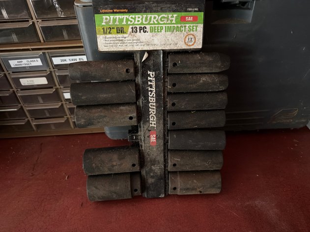 Image for Pittsburgh 1/2-Inch Drive SAE Deep Impact Socket Set