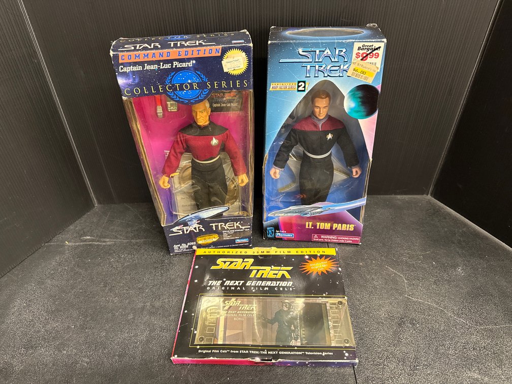 Star Trek Playmates Figures & Original Film Cel