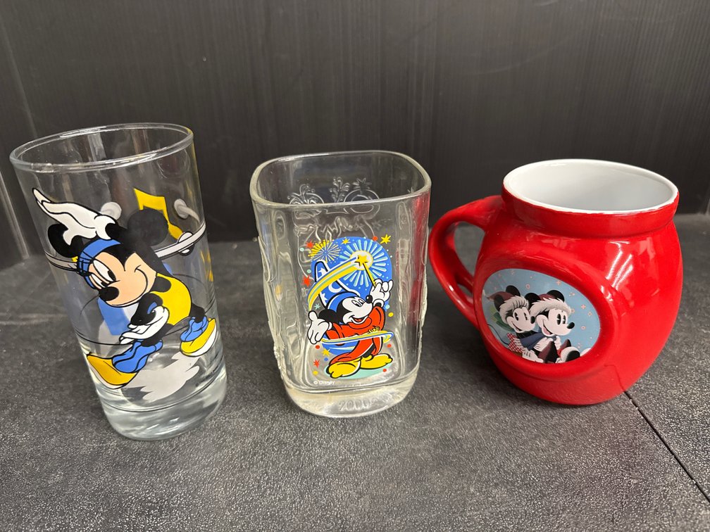 Disney Collectible Glasses and Ceramic Mug