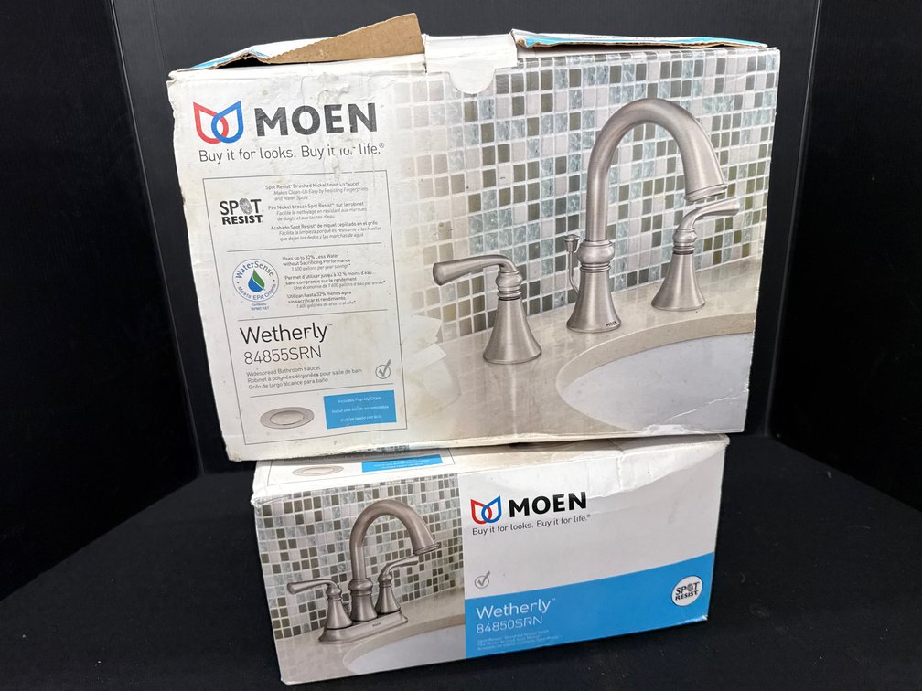 MOEN Wetherly Bathroom Faucets (84855SRN & 84850SRN)
