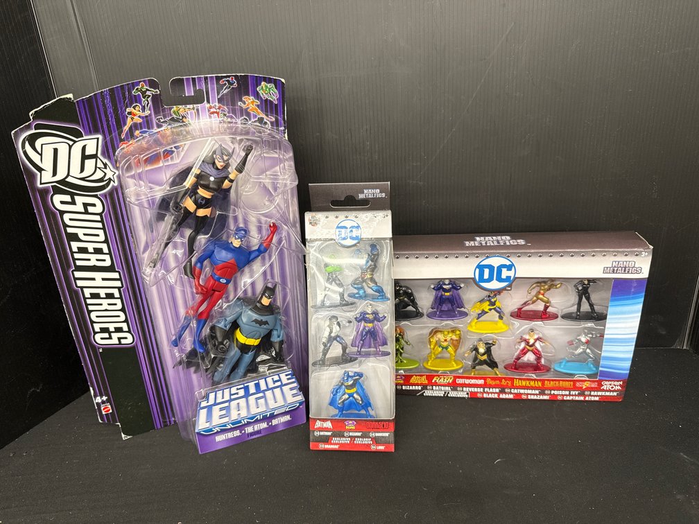 DC Mattel Justice League & Nano Metalfigs Sets