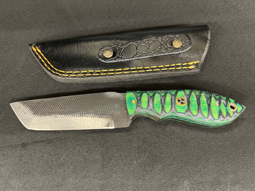 File Fixed Blade Knife with Sheath