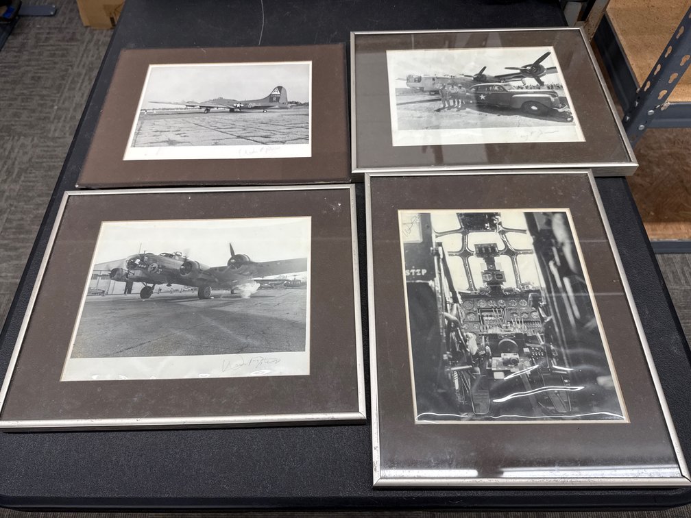 Framed Signed Military Aviation Photographs
