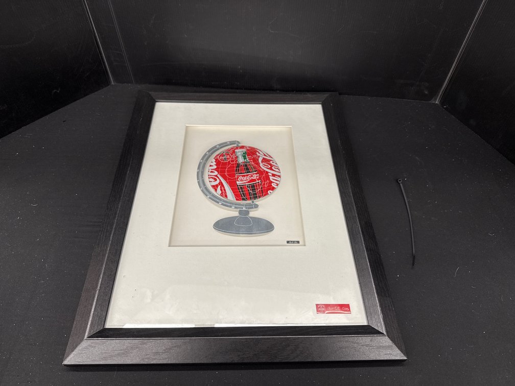 Framed Martin Allen Coca-Cola Metallic Pop Art