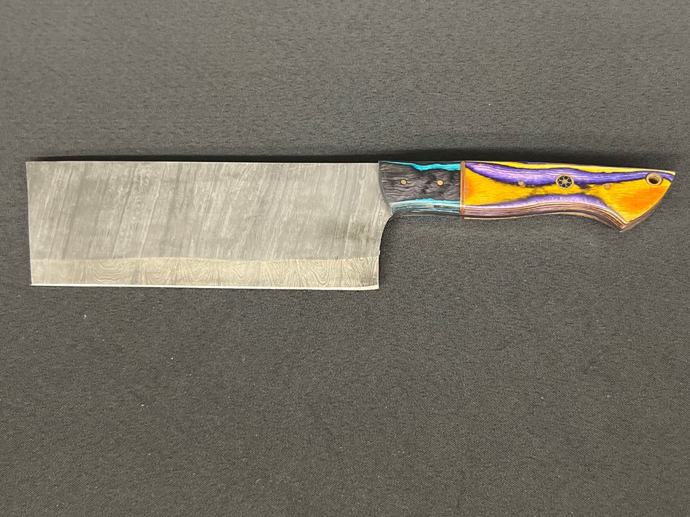 Damascus-Style Cleaver