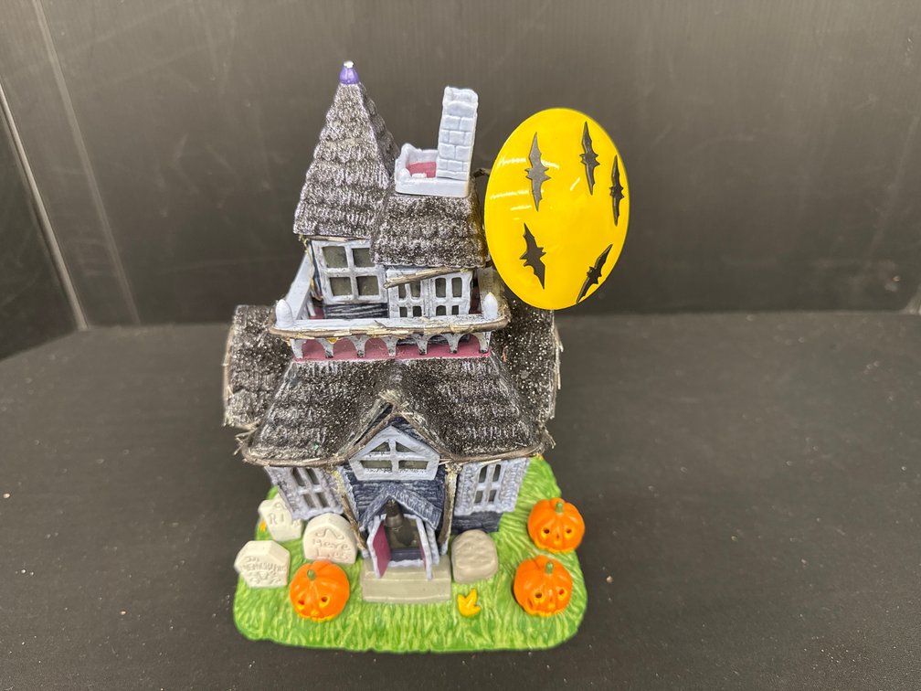 Battery-Operated Halloween Haunted House Figurine