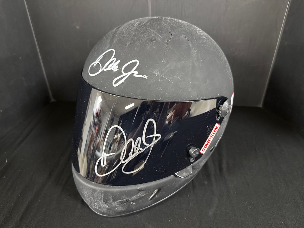 Dale Earnhardt Jr. Autographed Simpson Replica Helmet
