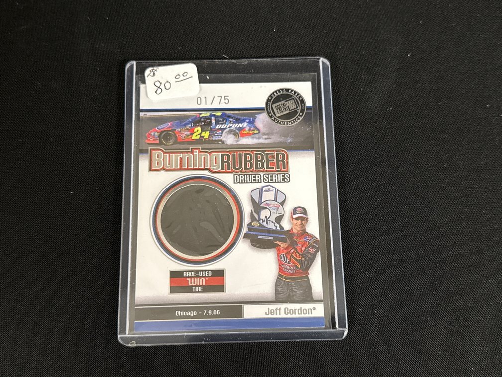2007 Press Pass Jeff Gordon Race-Used Tire Card 01/75