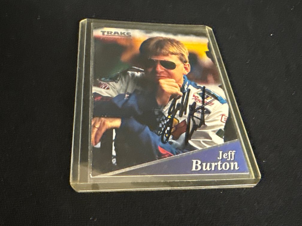 TRAKS Jeff Burton Autographed Trading Card