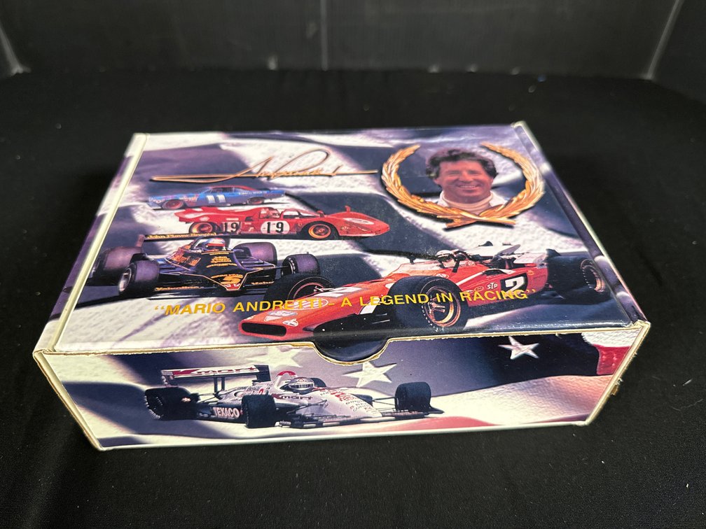 Hi-Tech Mario Andretti Commemorative Card Tin