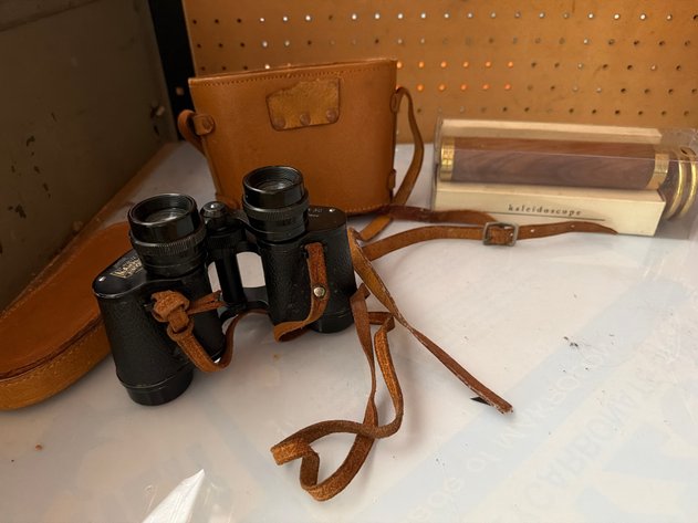 Image for Vintage Binoculars and Pier 1 Kaleidoscope
