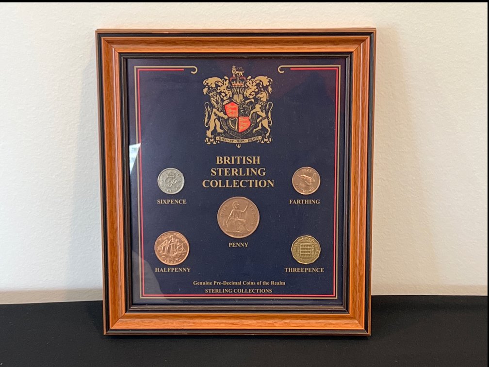 Sterling Collections Framed British Coin Set