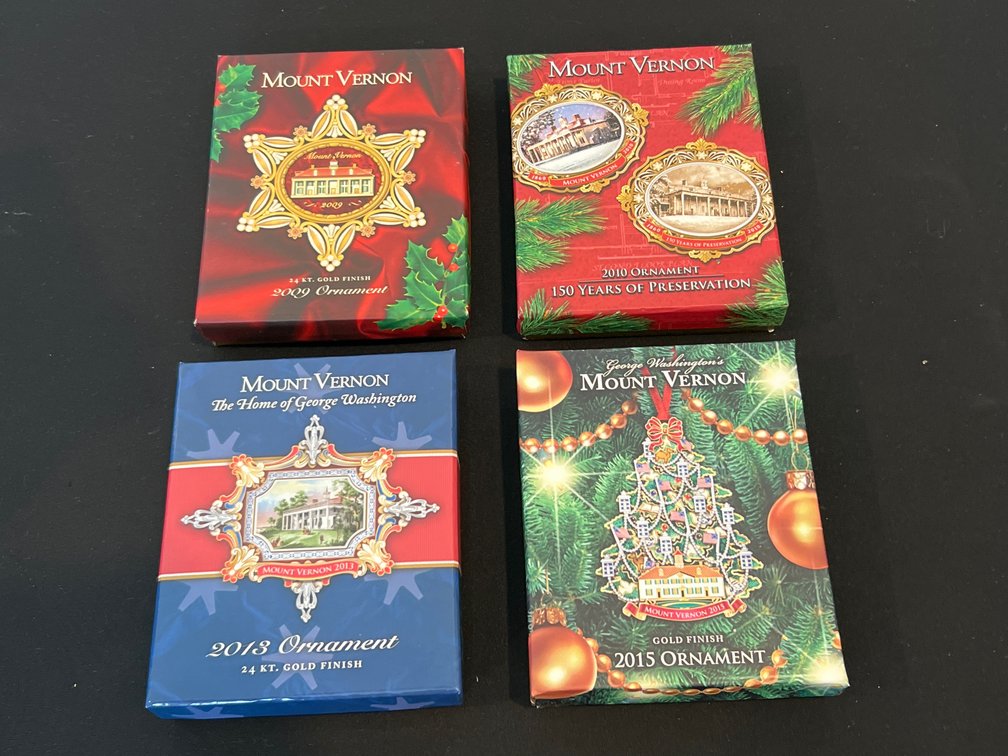 Mount Vernon Christmas Ornaments