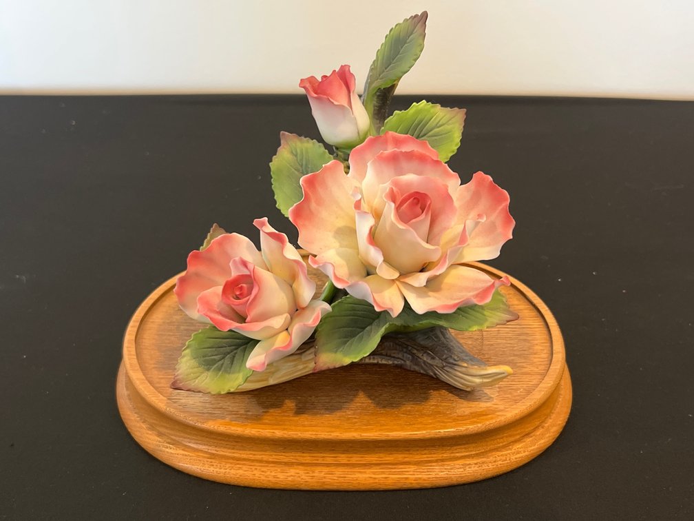 Andrea by Sadek Porcelain Rose Figurine