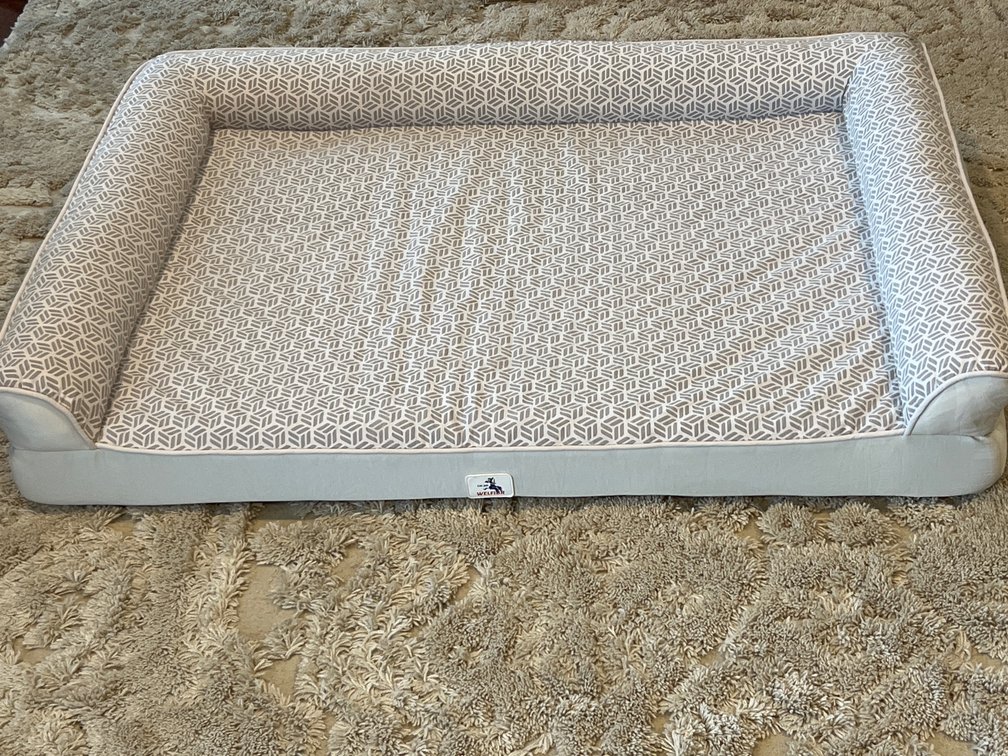 Welfibr Orthopedic Cooling Bolster Dog Bed