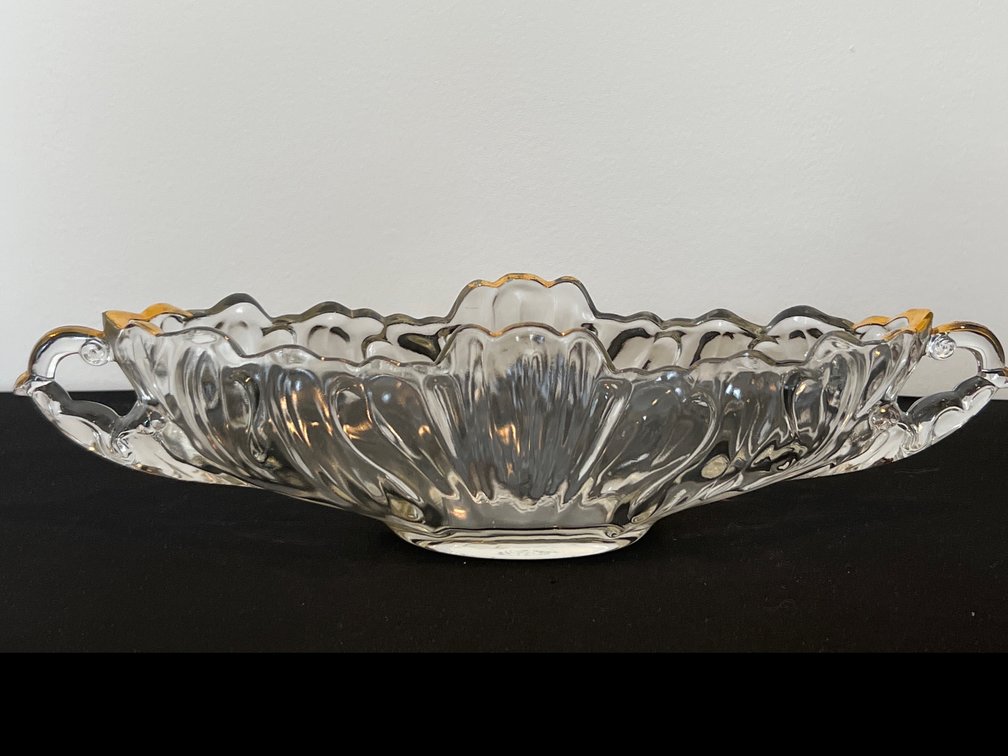 Vintage Glass Centerpiece Bowl