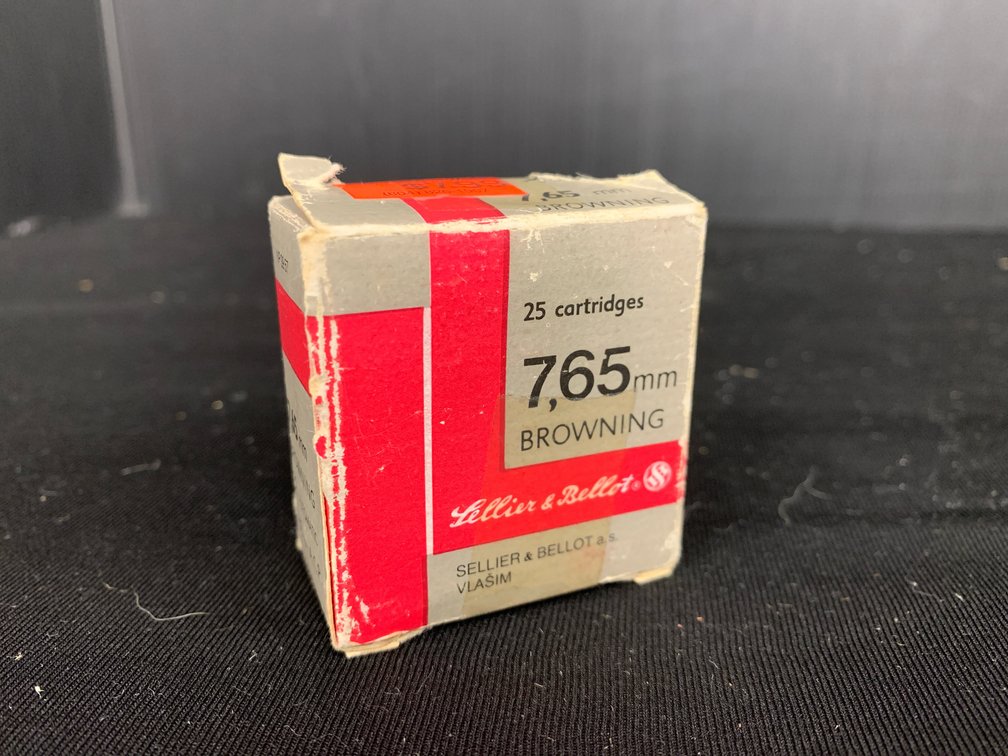 Vintage Sellier & Bellot 7.65mm Browning Ammunition