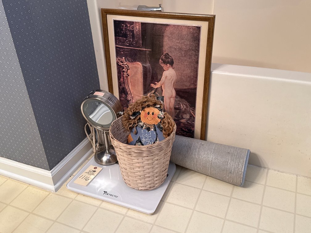 Mixed Home Goods Including Detecto Scale & Vanity Mirror