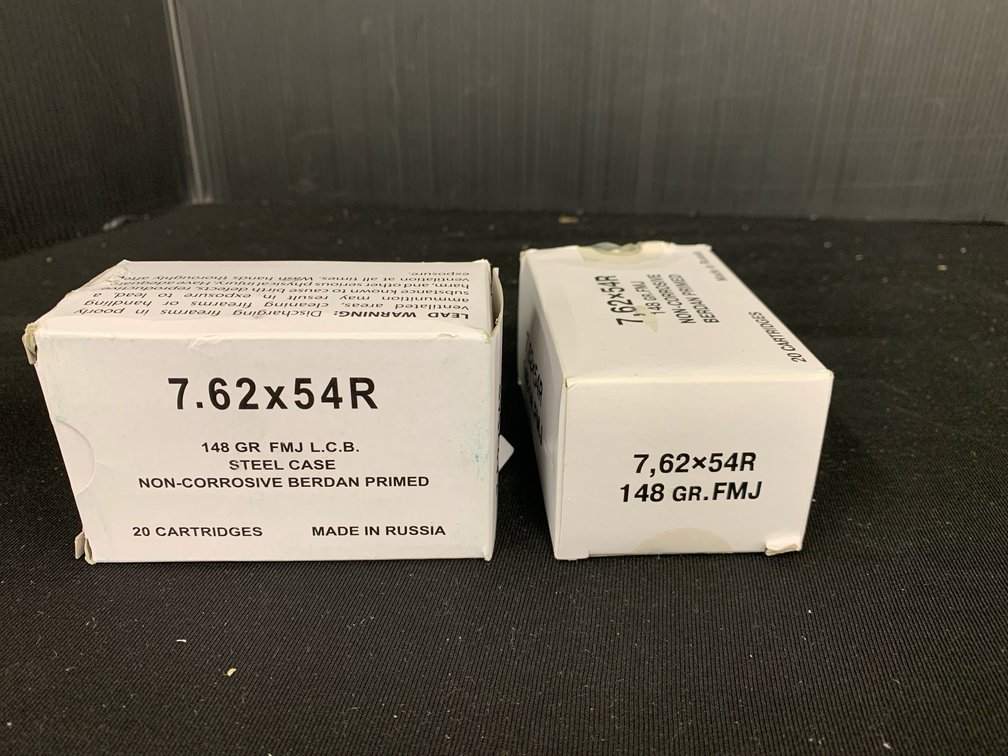 Russian 7.62x54R 148 GR FMJ Ammunition