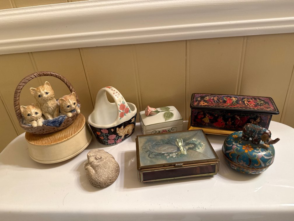 Decorative Trinket and Music Boxes
