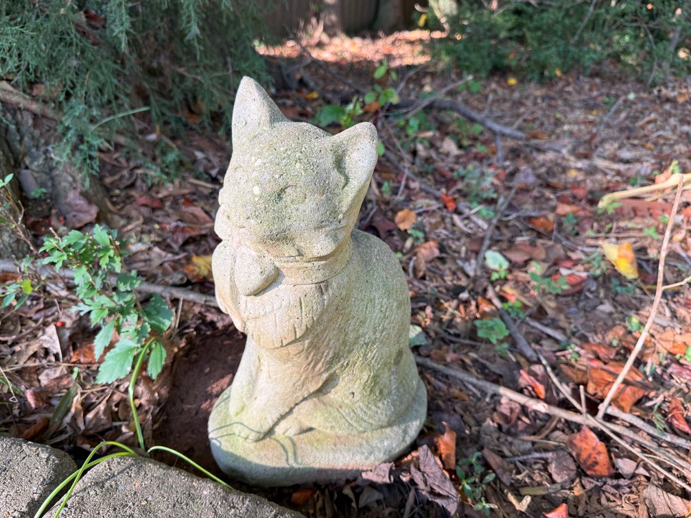 Concrete Cat Garden Statue