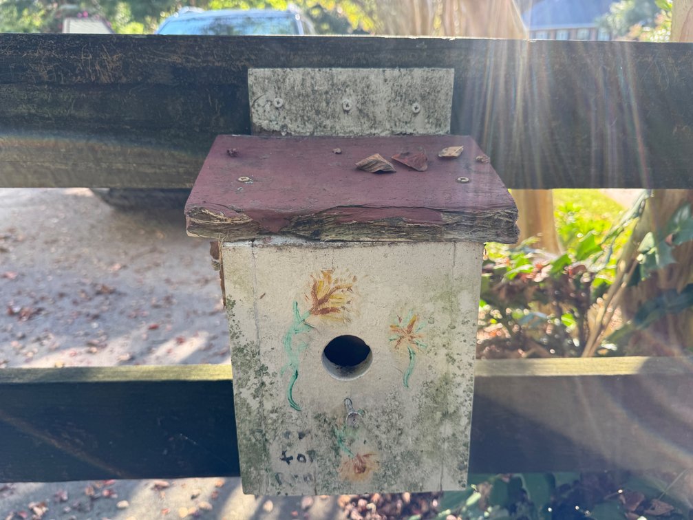 Handcrafted Wooden Folk Art Birdhouse
