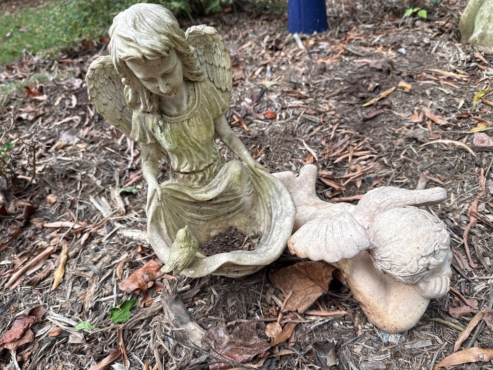 Angel Garden Statue Bird Feeder