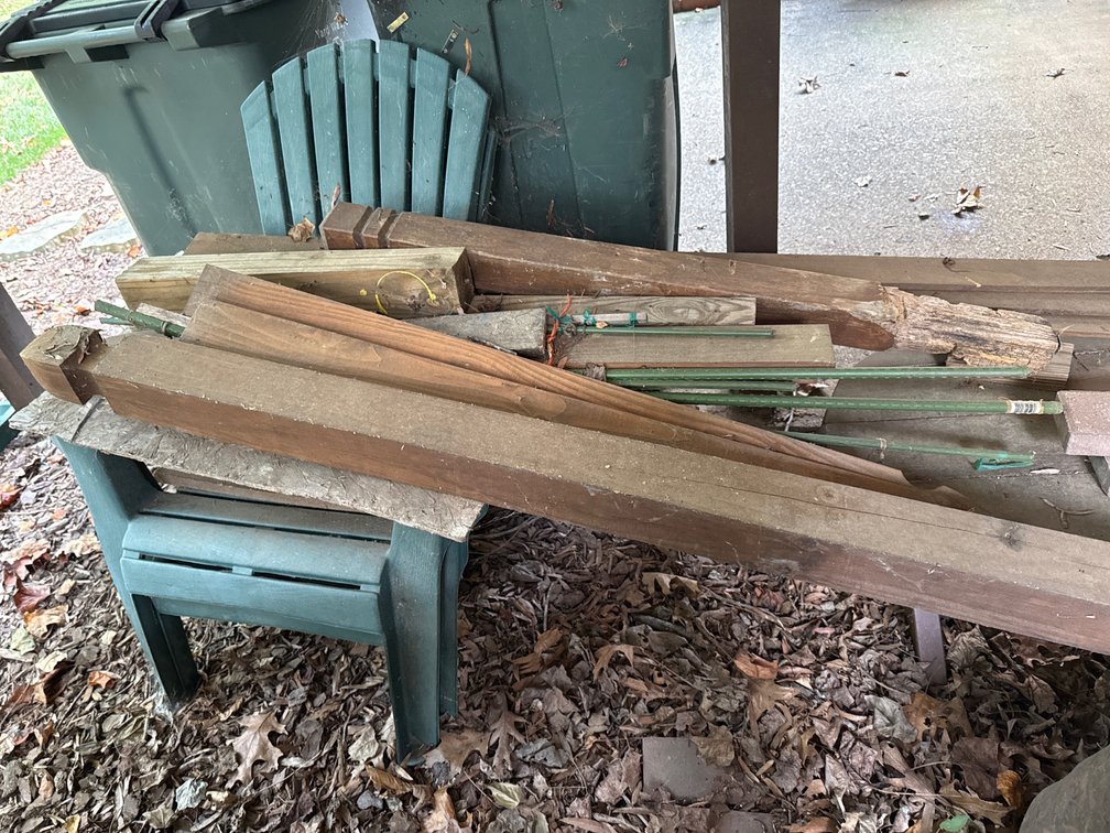 Assorted Lawn Equipment and Building Materials