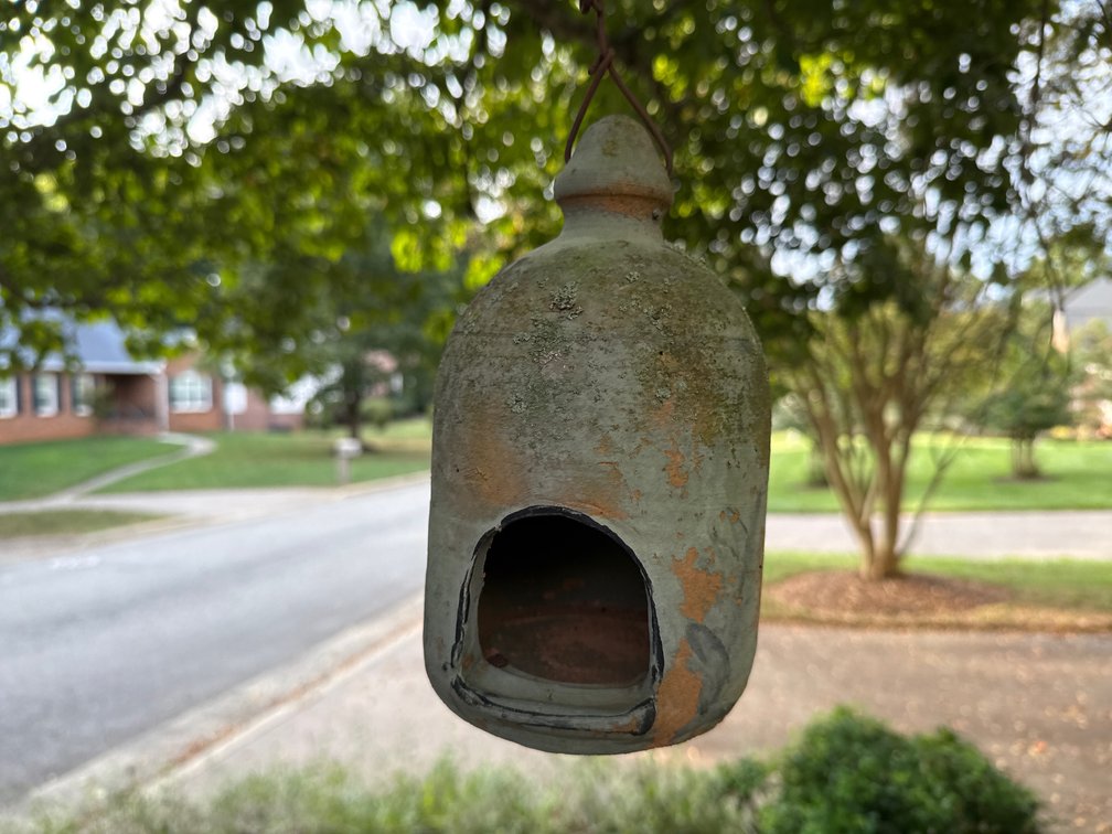 Terracotta Hanging Birdhouse