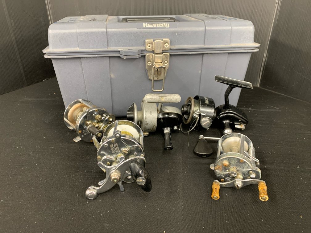 Fishing Reels & Kennedy Tackle Box