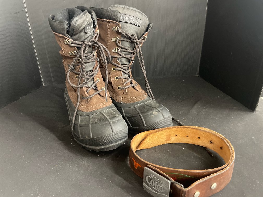 Kamik Nationwide Winter Pac Boots and Coca-Cola Belt