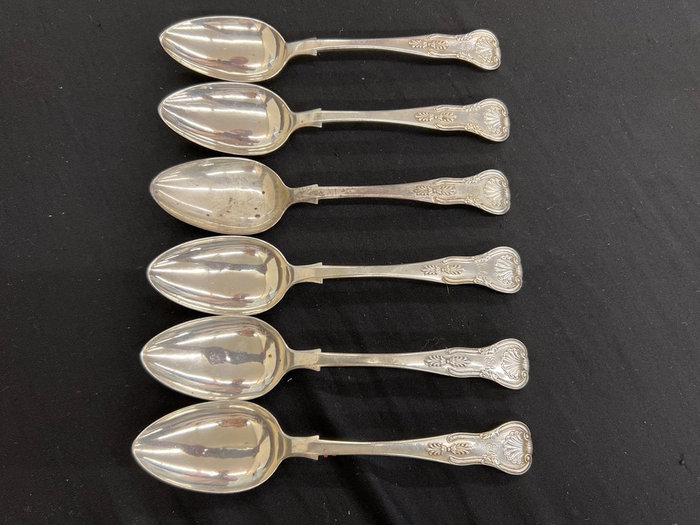 Victorian Scottish Sterling Silver Spoons (6)