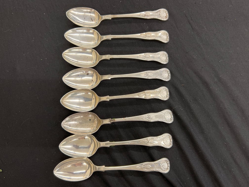 Scottish Sterling Silver Spoons (8)