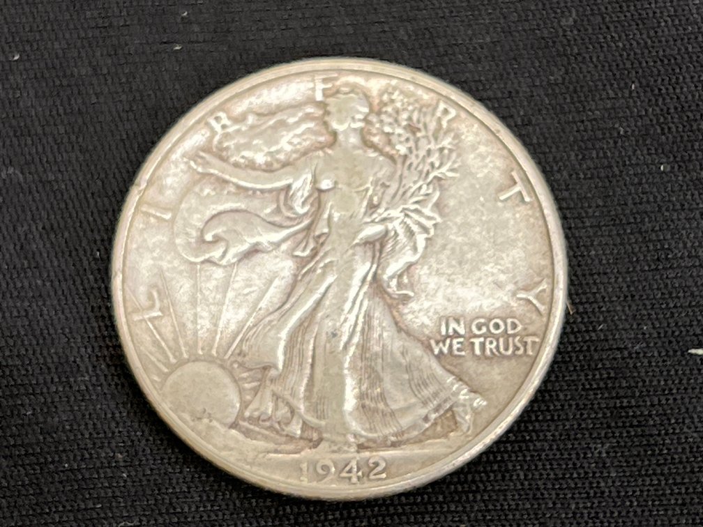 1942 Walking Liberty Silver Half Dollar
