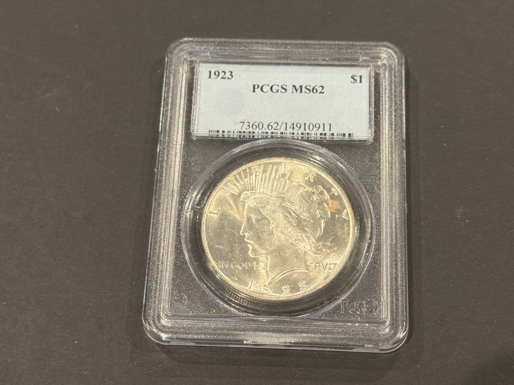 1923 Peace Silver Dollar PCGS MS62