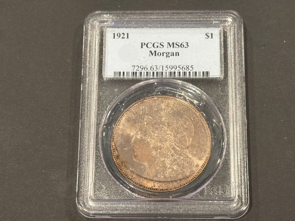 1921 Morgan Silver Dollar PCGS MS63