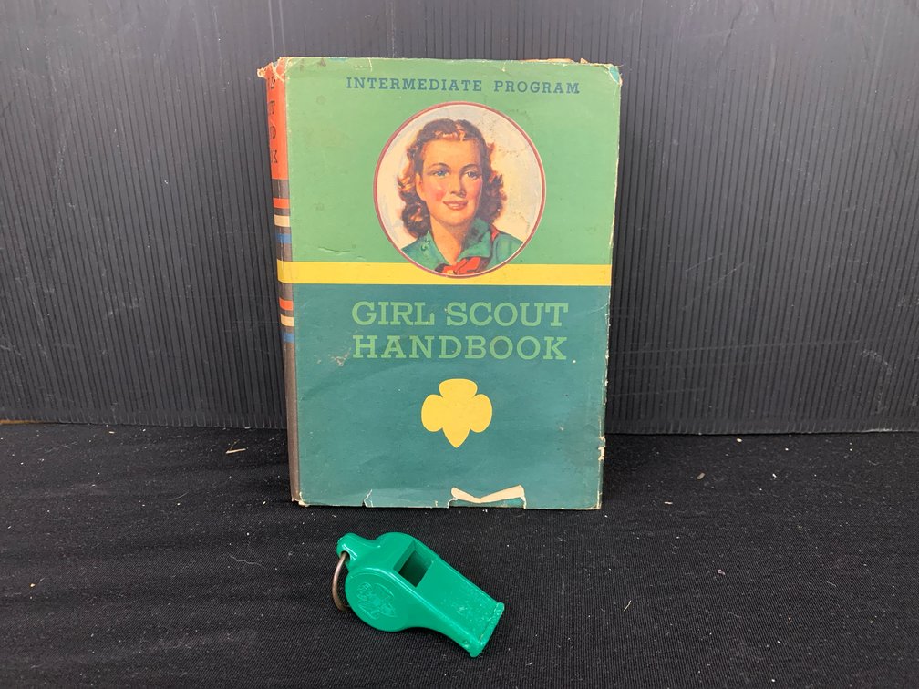 Girl Scouts Handbook and Whistle