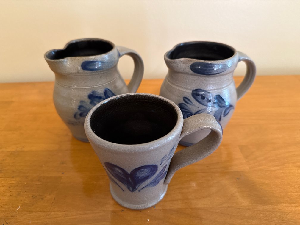Rowe Pottery Works Stoneware Pitchers & Mug