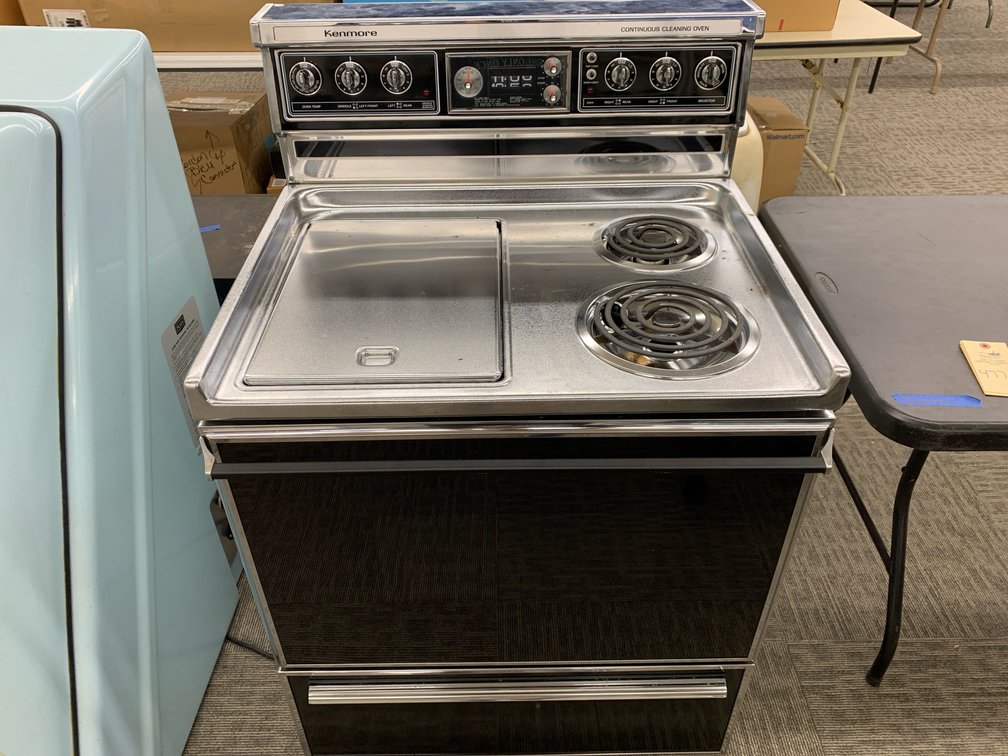 Vintage Kenmore Electric Range with Built-In Griddle