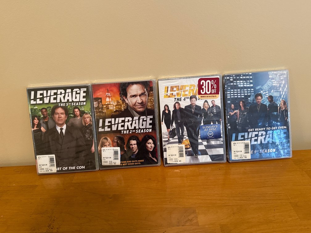 Leverage Television Series Seasons 1-4 DVD Sets