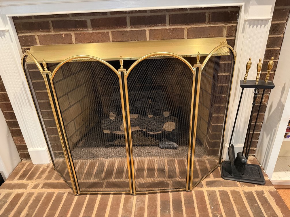 Fireplace Screen and Tool Set