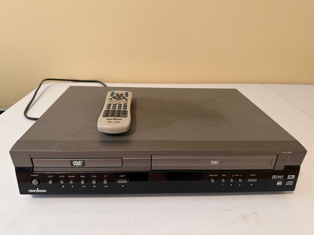 Cinevision DVR1000 DVD/VCR Combo Player with Remote