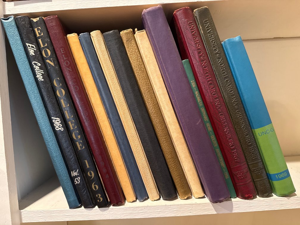 Vintage North Carolina Hardcover Yearbooks