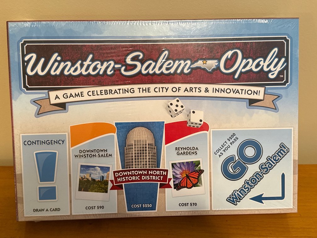 Winston-Salem-Opoly Board Game
