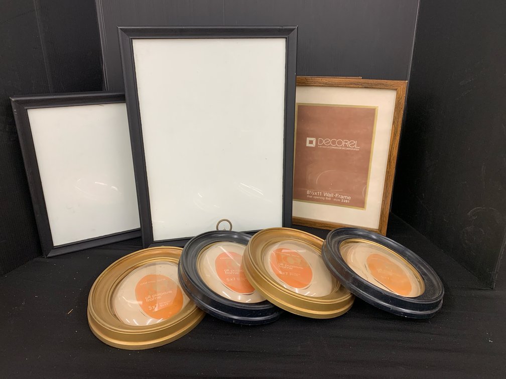 Assorted Convex Glass Picture Frames