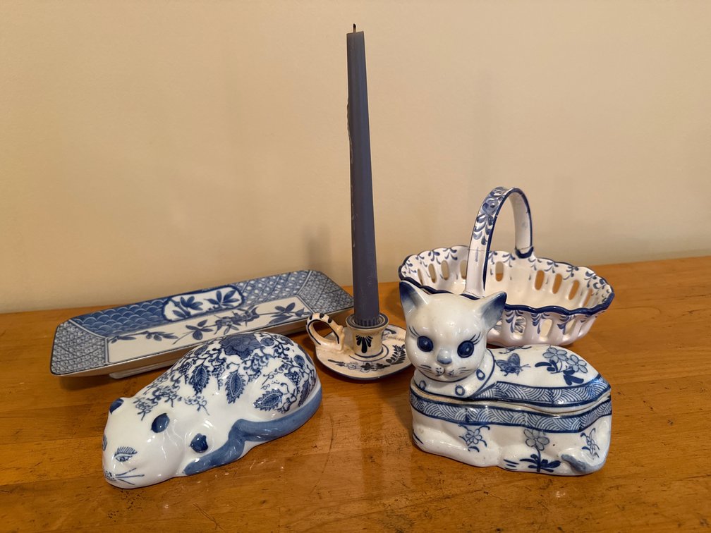 Blue and White Decorative Ceramics