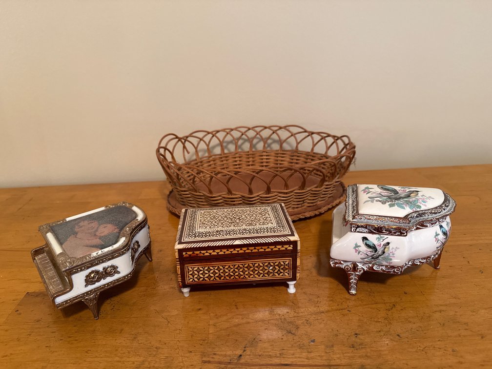 Miniature Music Boxes and Decorative Items